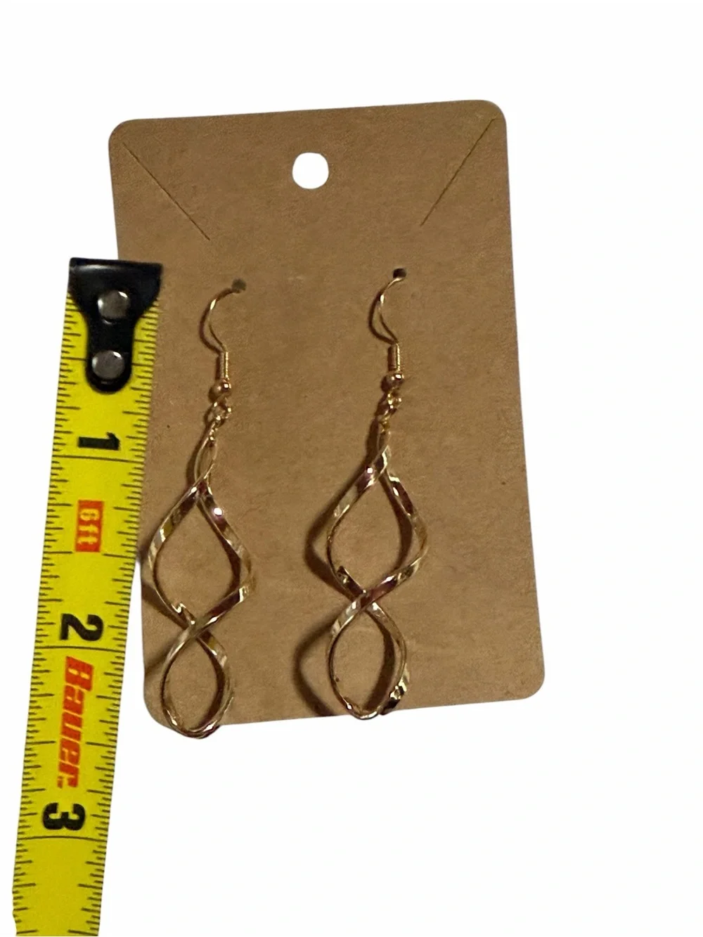 Gold Twist Drop Earrings - Women Jewelry